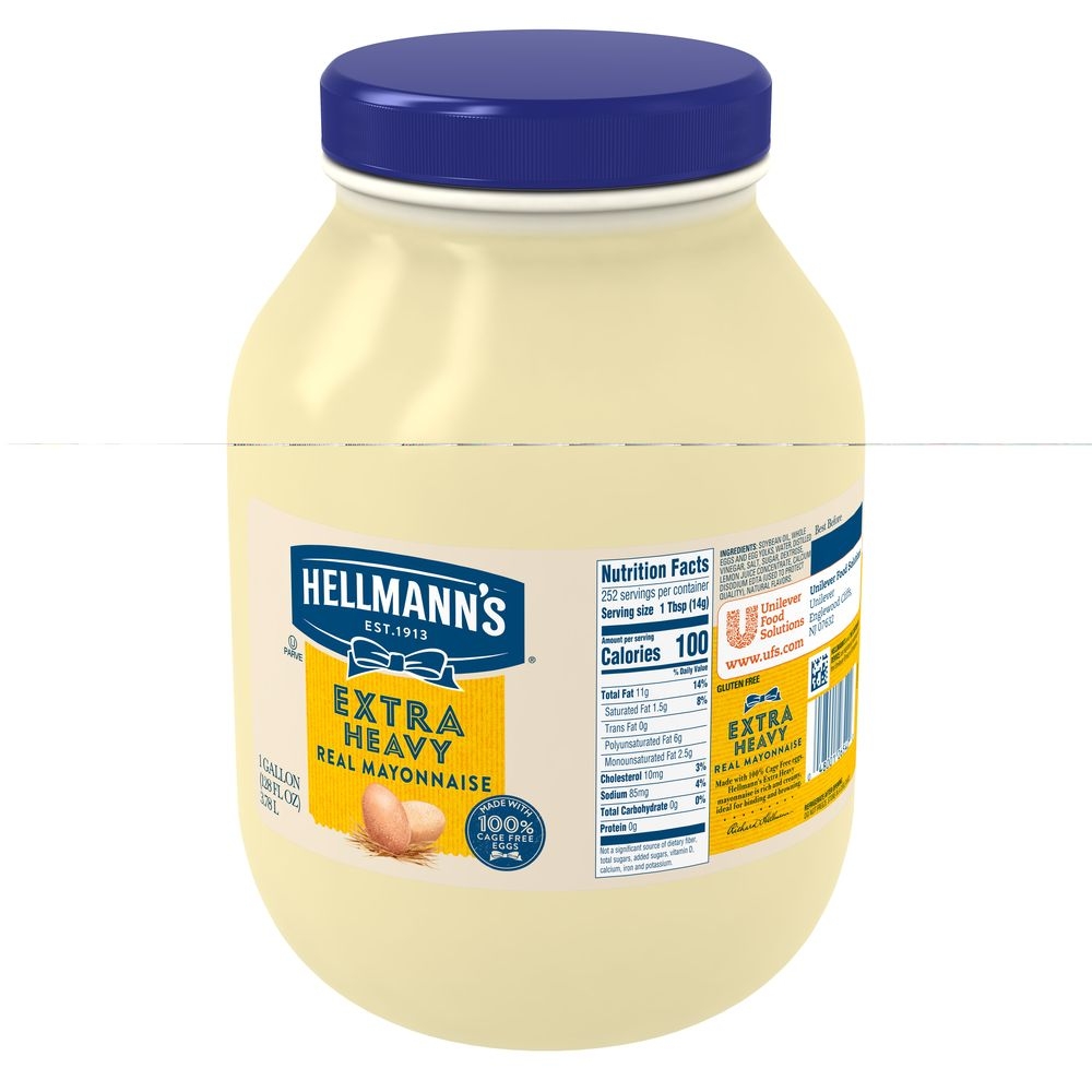 Hellmann's Extra Heavy Mayonnaise Jar, 1 gallon -- 4 per case