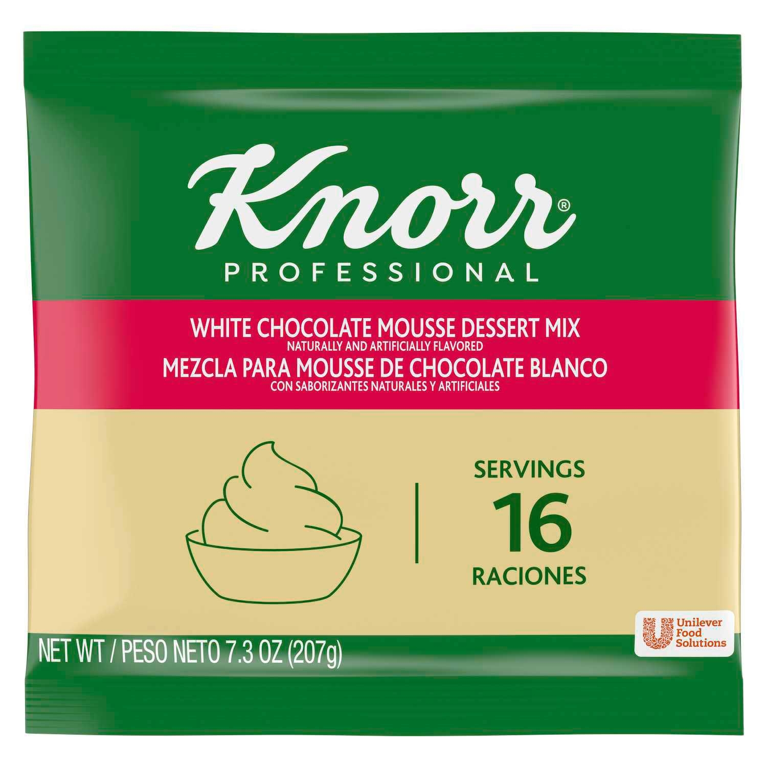 Knorr Professional White Chocolate Mousse Dessert Mix, 7.3 ounce -- 10 per case