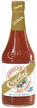 Crystal Hot Sauce with Garlic, 12 Fluid Ounce -- 12 per case