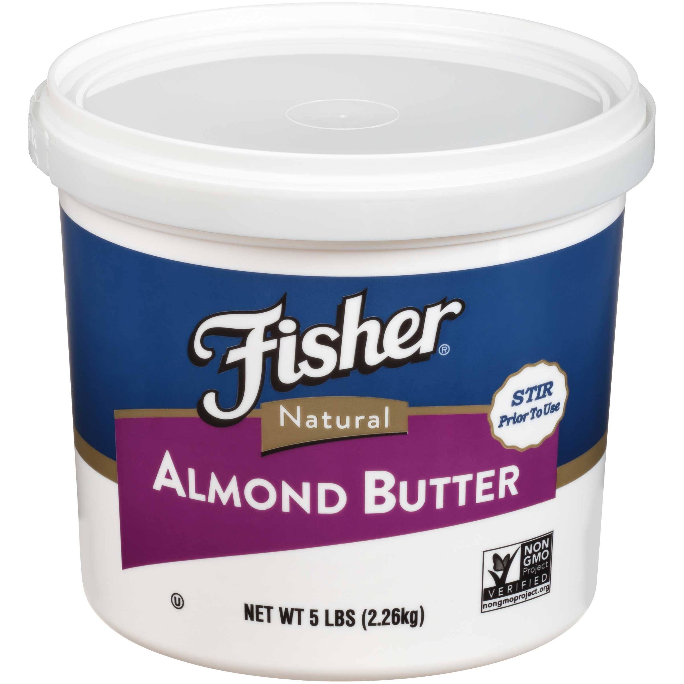 Fisher Natural Almond Butter, 80 Ounce -- 2 per case.