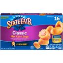 State Fair Classic Mini Corn Dog, 16 count per pack -- 12 per case.