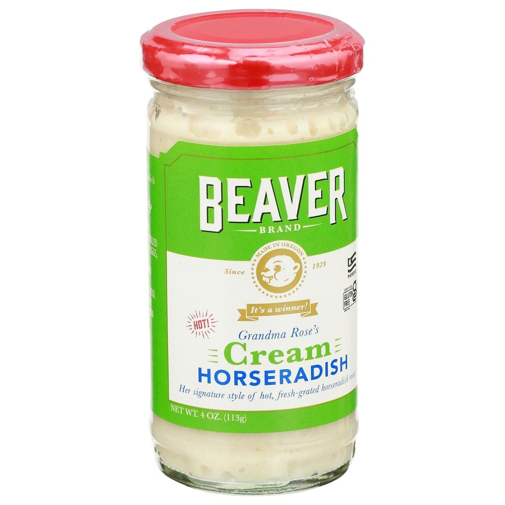 Beaver Hot Cream Style Horseradish, 4 Ounce -- 12 per case