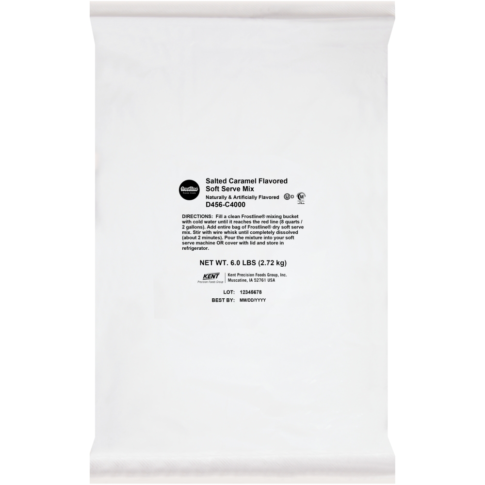Frostline Salted Caramel Soft Serve Mix, 6 Pound -- 6 per case.