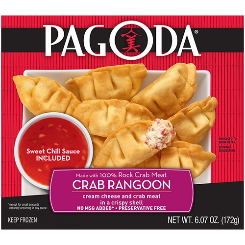 Pagoda Express Appetizer Crab Rangoon, 6.07 Ounce -- 12 per case.