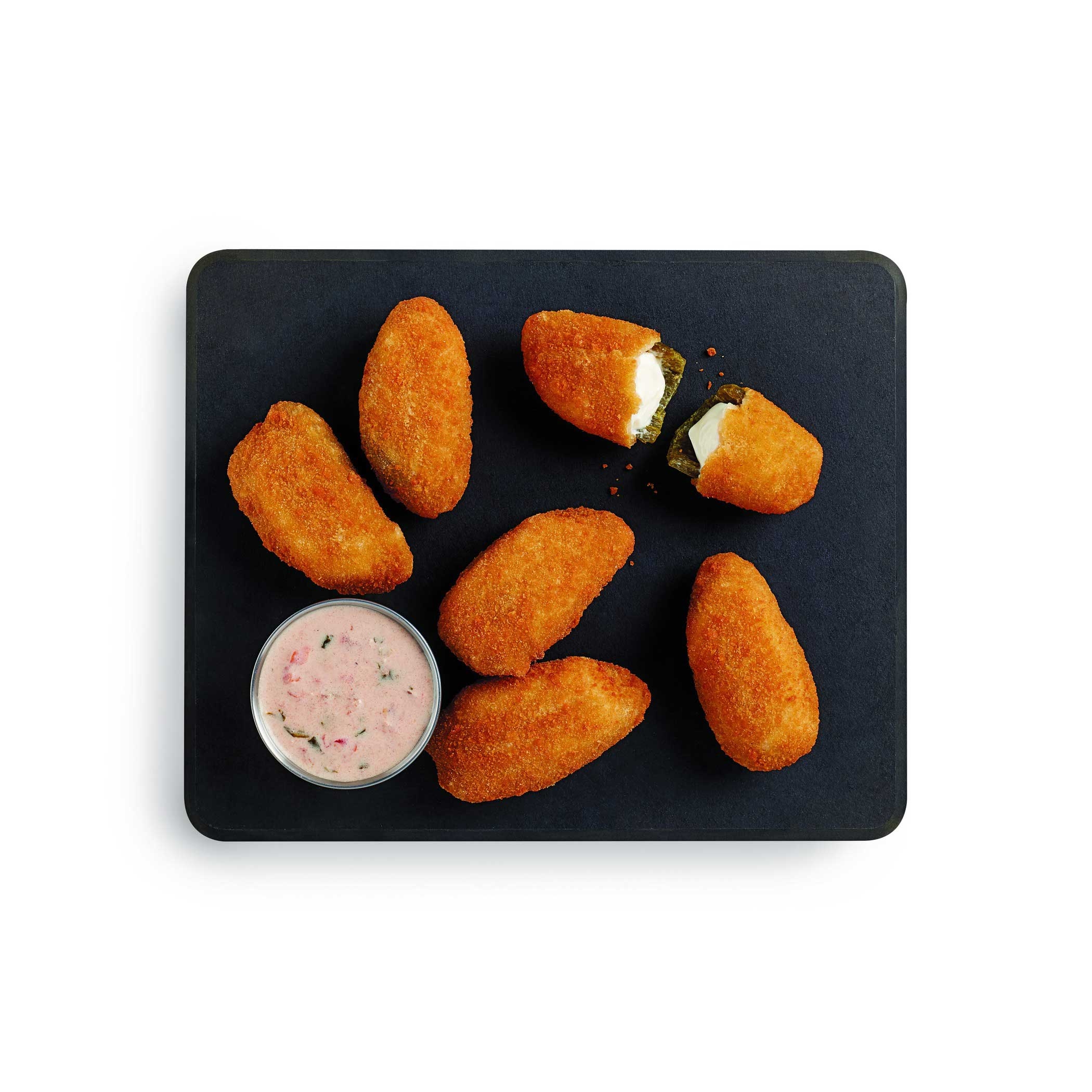 McCain Poppers Breaded Ovenable Cream Cheese Stuffed Jalapeno - Appetizer, 2 Pound -- 6 per case.