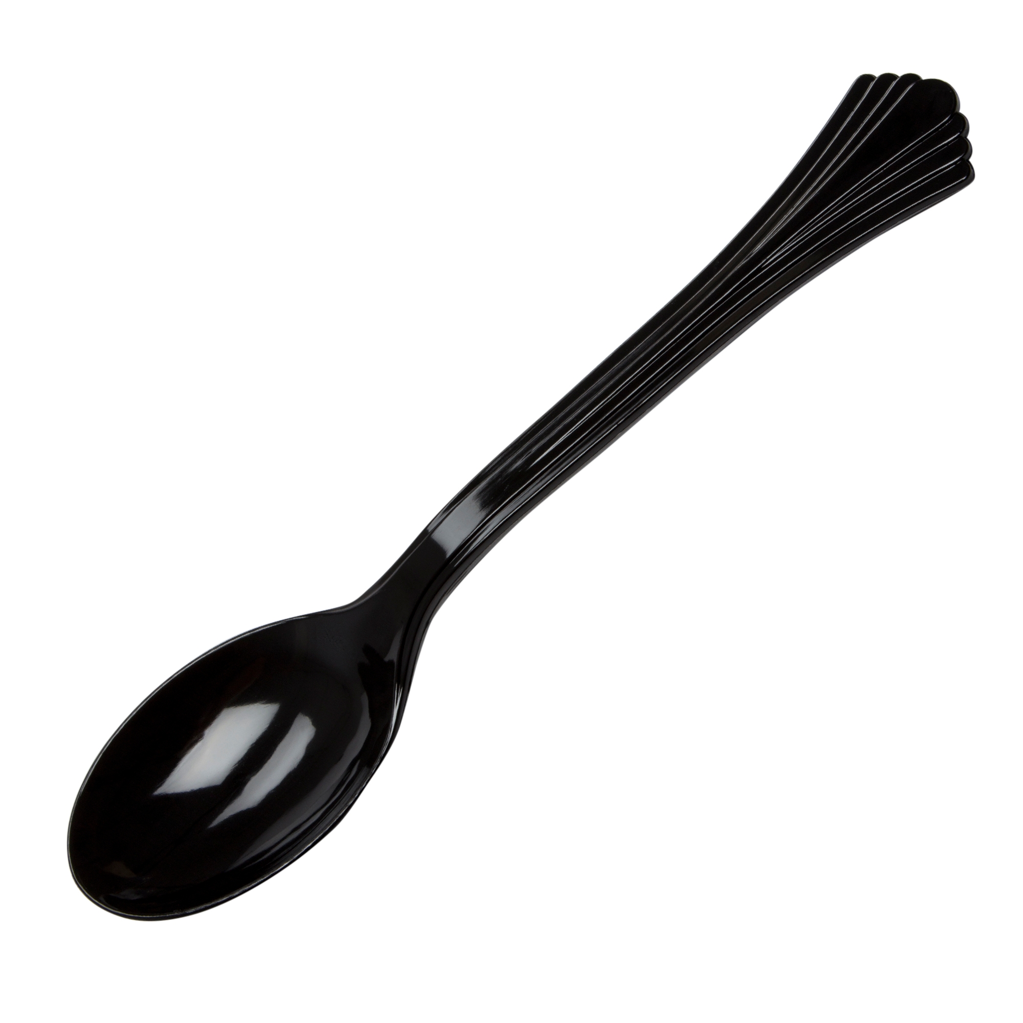 WNA Classicware Black Polystyrene Serving Spoon, 10 inch -- 100 per case.