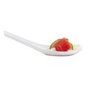 WNA Petites Polystyrene White Cutlery Asian Spoon, 5 inch -- 200 per case.