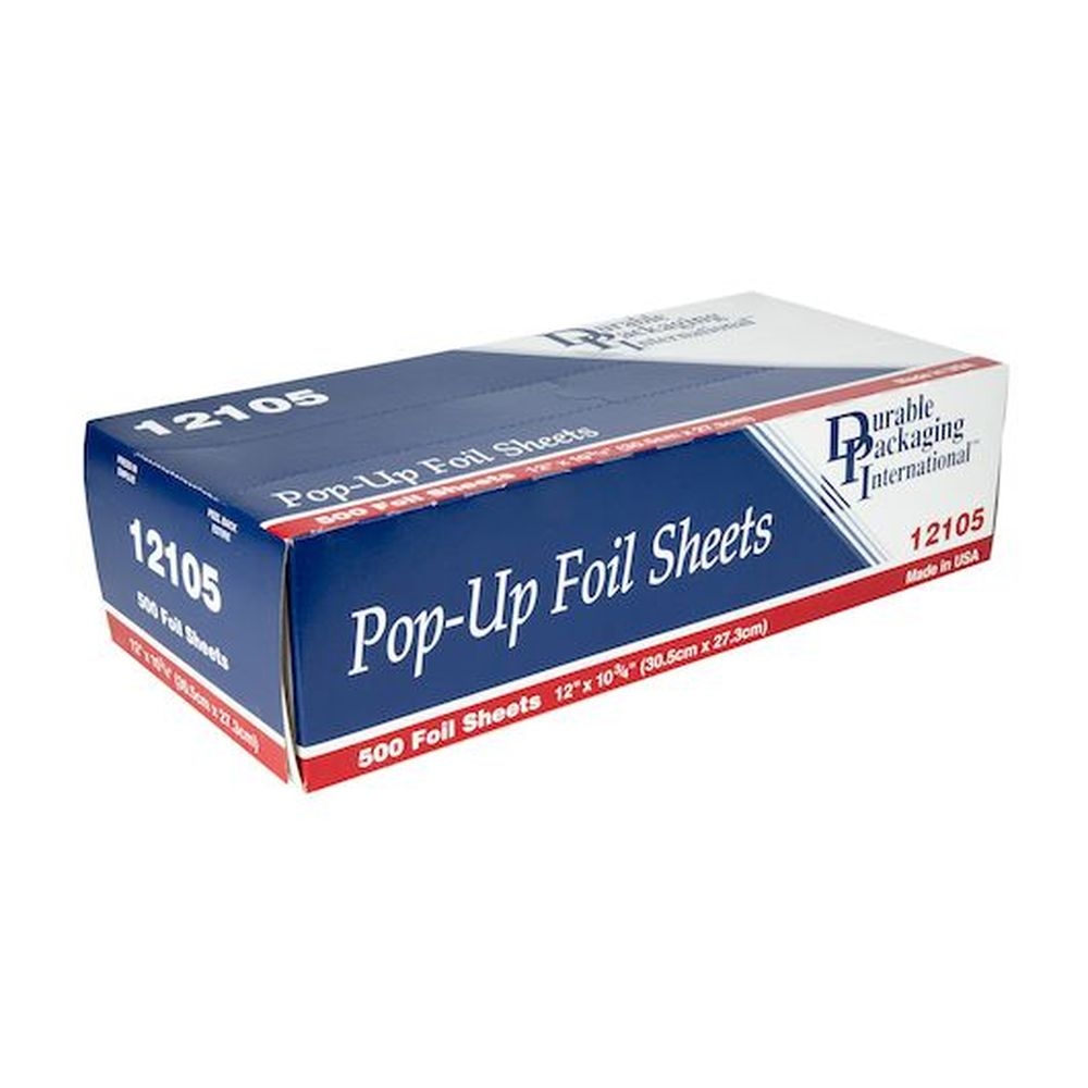 Durable Packaging Foil Sheet, 12 x 10 3/4 inch - 500 per pack -- 6 packs per case