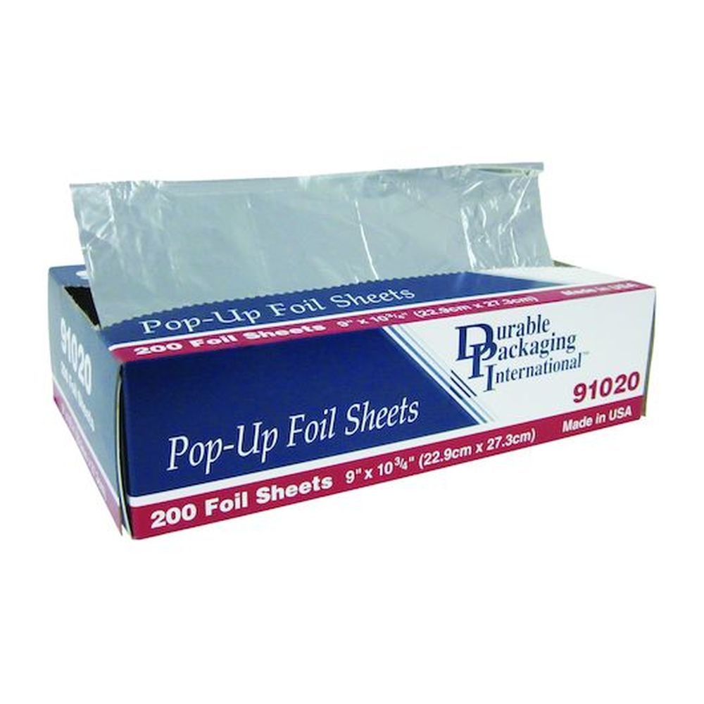 Durable Packaging 9 x 10-3/4 inch Foil Sheet, 200 count - 12 per case