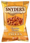 Snyders of Hanover Cheddar Cheese Pretzel Pieces, 8 Ounce -- 6 per case.