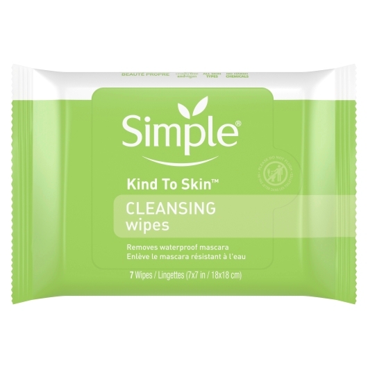 Simple Cleansing Facial Wipes, 7 Wipes -- 20 per case