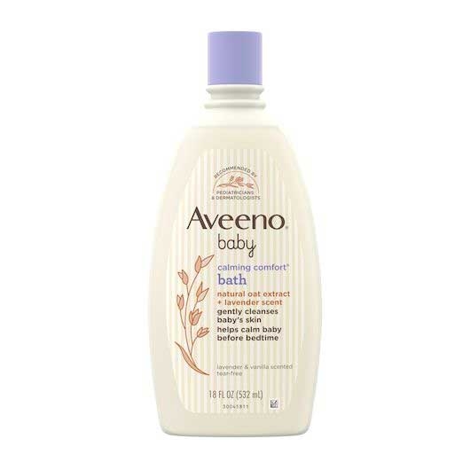 Aveeno Baby Calming Comfort Lavender and Vanilla Scented Bath and Body Wash, 18 Fluid Ounce -- 12 per case