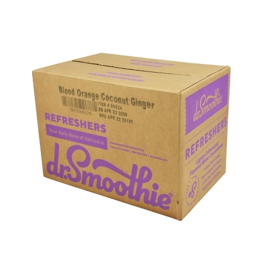 Dr. Smoothie Blood Orange Coconut Ginger Refreshers, 46 Fluid Ounce -- 6 per case