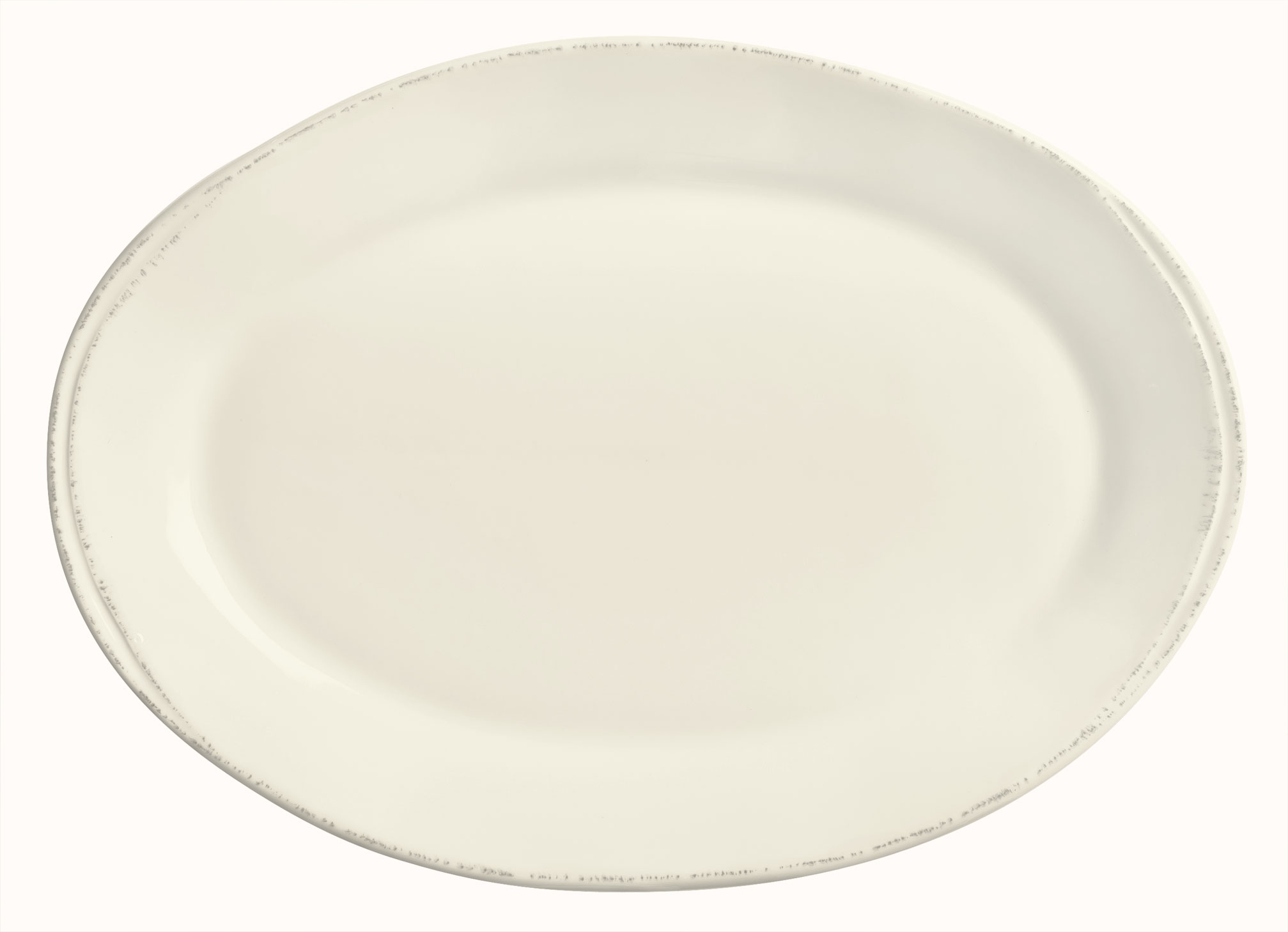 World Tableware Inc Farmhouse Cream White Platter, 12 1/2 x 9 inch -- 12 per case.