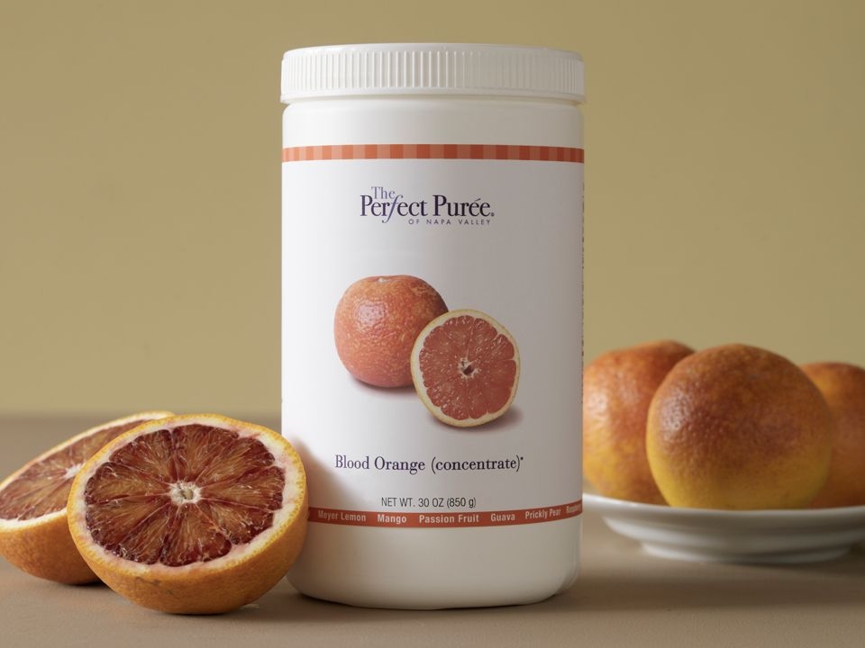 The Perfect Puree Blood Orange Concentrate, 30 Ounce -- 6 per case.
