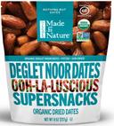 Made in Nature Organic Dried Deglet Noor Dates, 8 Ounce -- 6 per case.