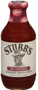 Stubbs Dr Pepper BBQ Sauce, 18 Ounce -- 6 per case