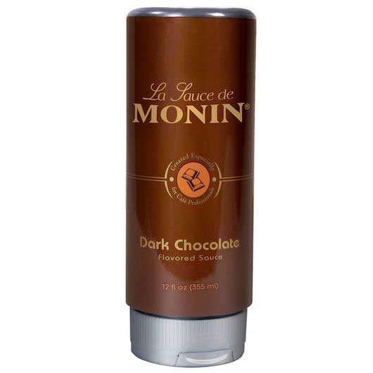 Monin Dark Chocolate Sauce, 12 Ounce -- 6 per case