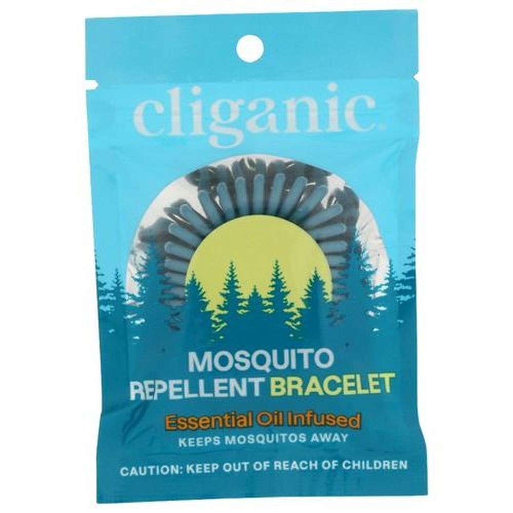 Cliganic Essential Oil Infused Mosquito Microfiber Repellent Bracelet -- 20 per case