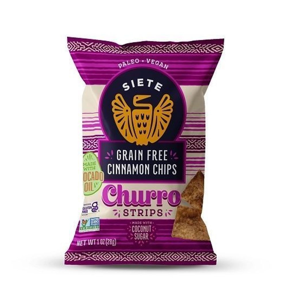 Siete Churro Tortilla Strip Chips, 1 Ounce -- 24 per case