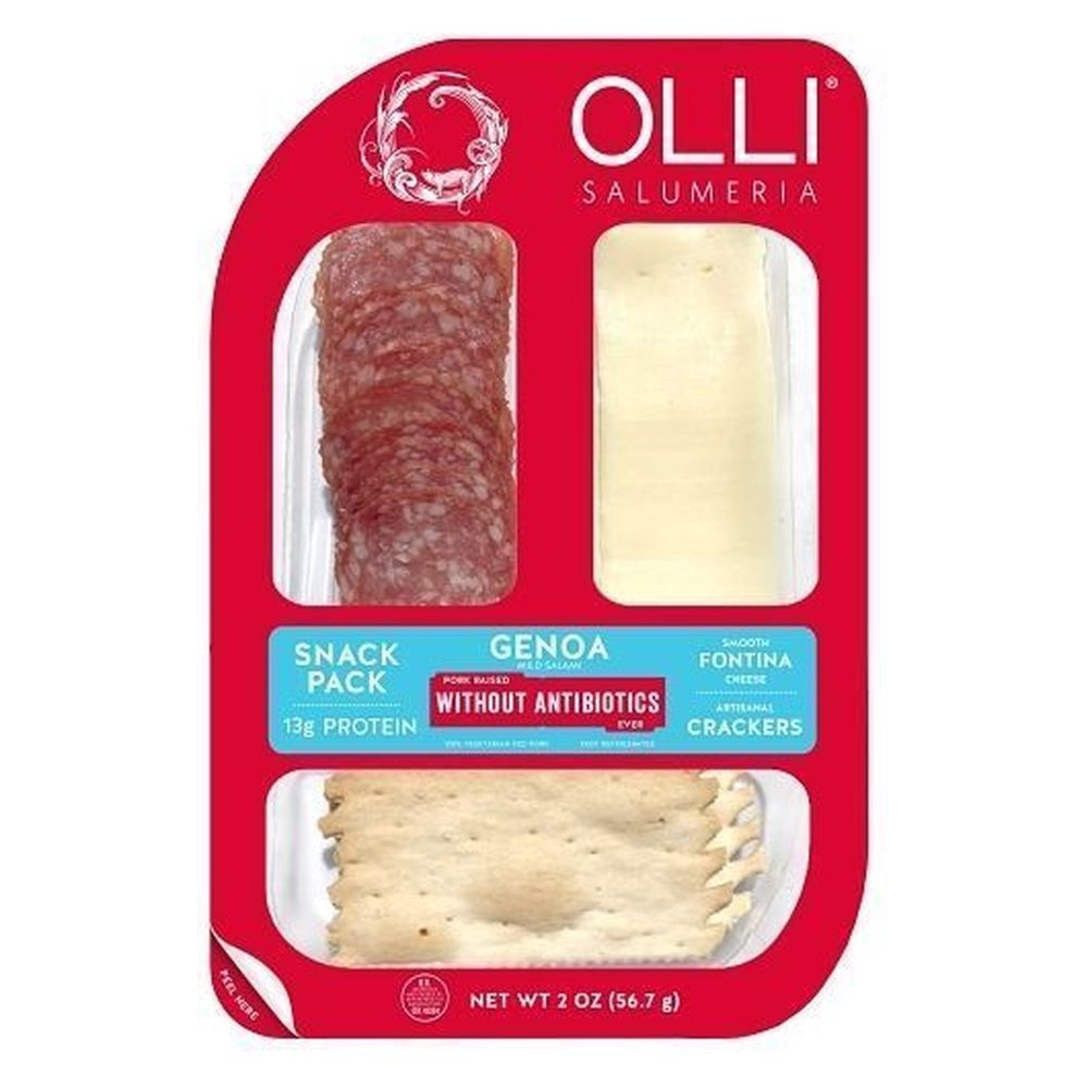 Olli Salumeria Genoa Fontina Snack Pack, 2 Ounce -- 10 per case