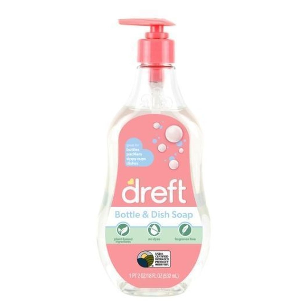 Dreft Bottle and Dish Soap, 18 Fluid Ounce -- 4 per case