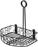 Winco Black Wire Flat Back Condiment Caddy, 8 1/4 x 6 1/4 x 9 inch -- 12 per case