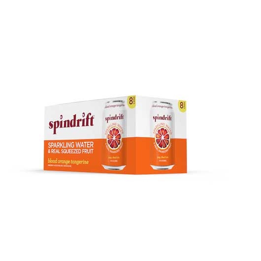 Spindrift Blood Orange Tangerine Sparkling Water, 12 Fluid Ounce -- 24 per case