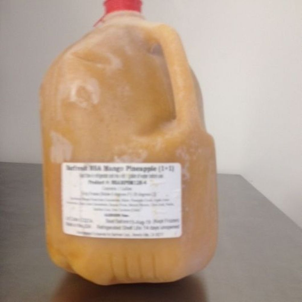 Barfresh Mango Pineapple Non-Dairy 1+1 Smoothie Concentrate, 128 Ounce -- 4 per case