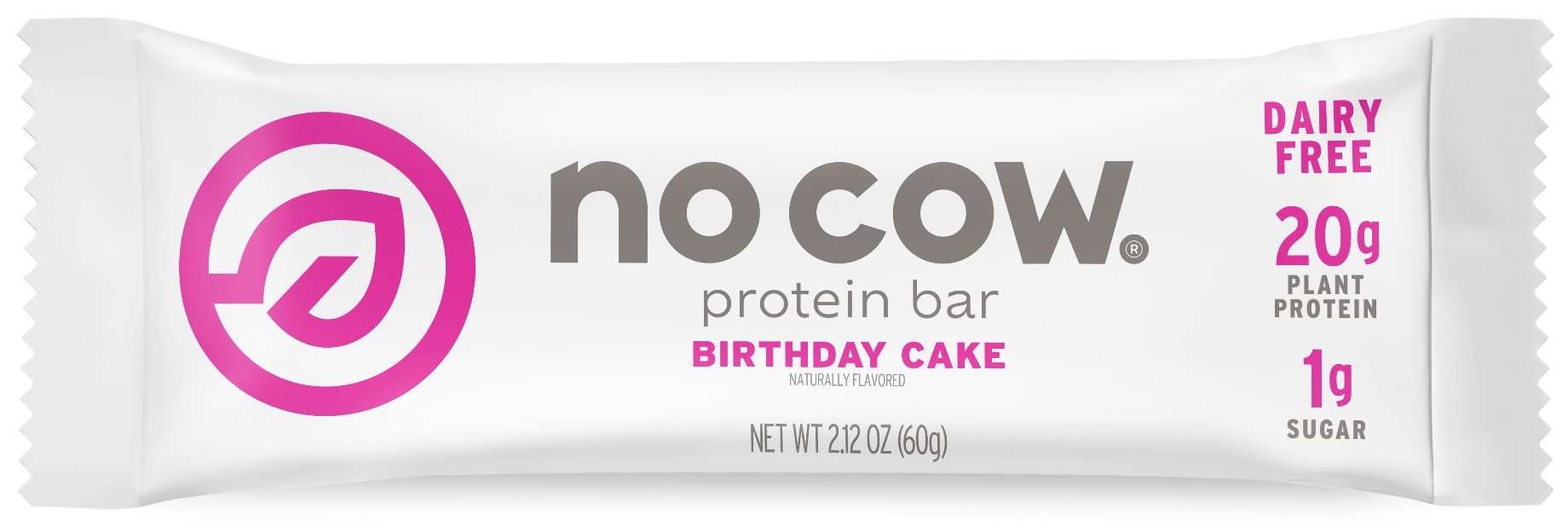 No Cow Birthday Cake Protein Bar, 2.12 Ounce -- 72 per case