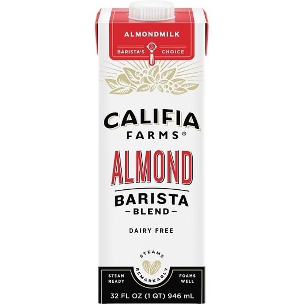 Califia Farms Original Almond Barista Blend Almond Milk, 32 Fluid Ounce -- 12 per case