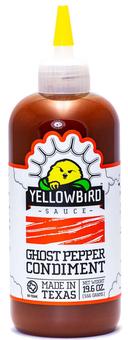 Yellowbird Ghost Pepper Condiment Sauce, 19.6 ounce -- 6 per case