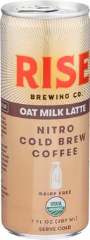 Rise Oat Milk Latte Nitro Cold Brew Coffee, 7 Fluid Ounce -- 12 per case
