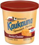 Kaukauna Smokey Cheddar Spreadable Cheese, 6.5 Ounce -- 12 per case.