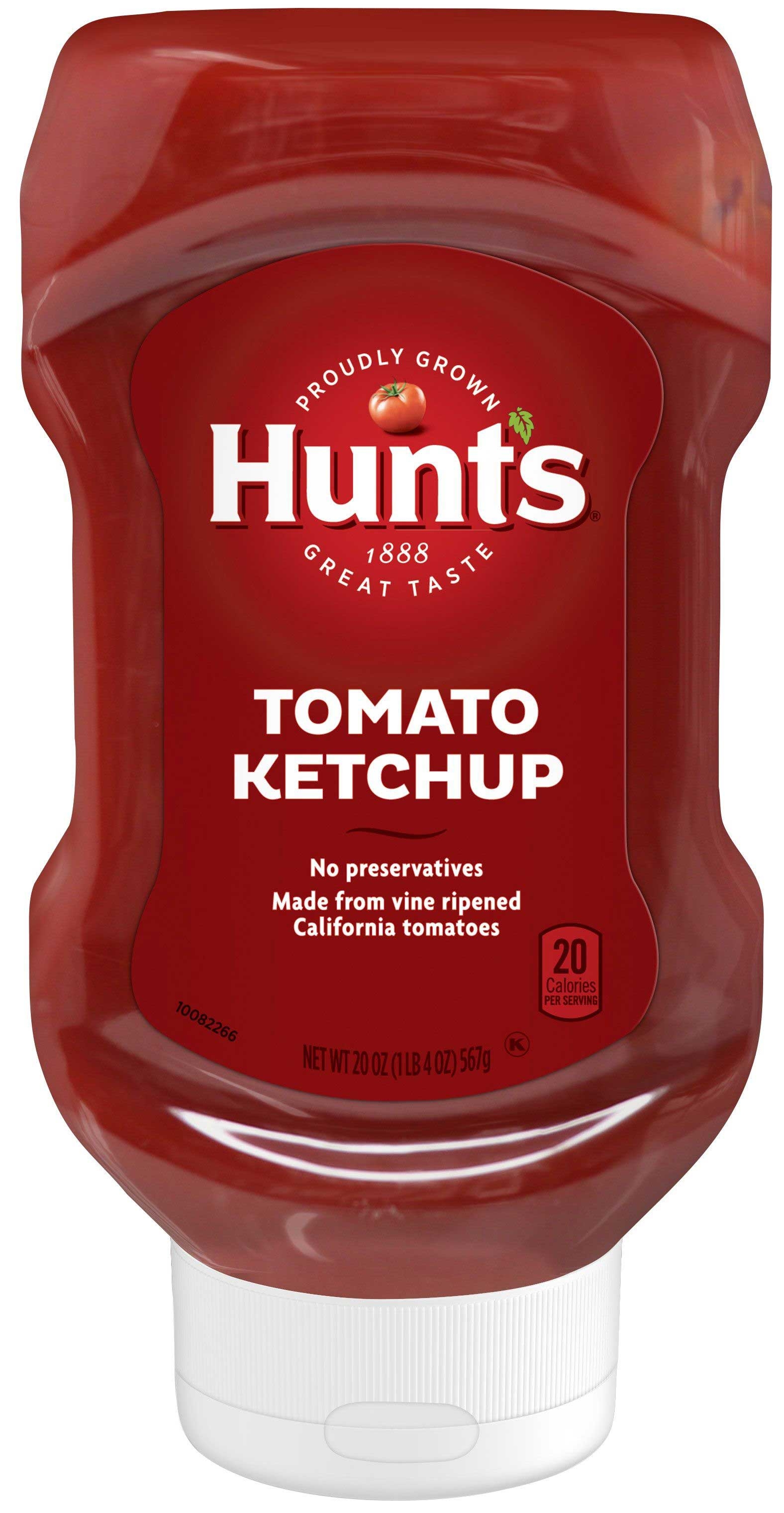 Hunts Tomato Ketchup, 20 Ounce Squeeze Bottle -- 12 per case.