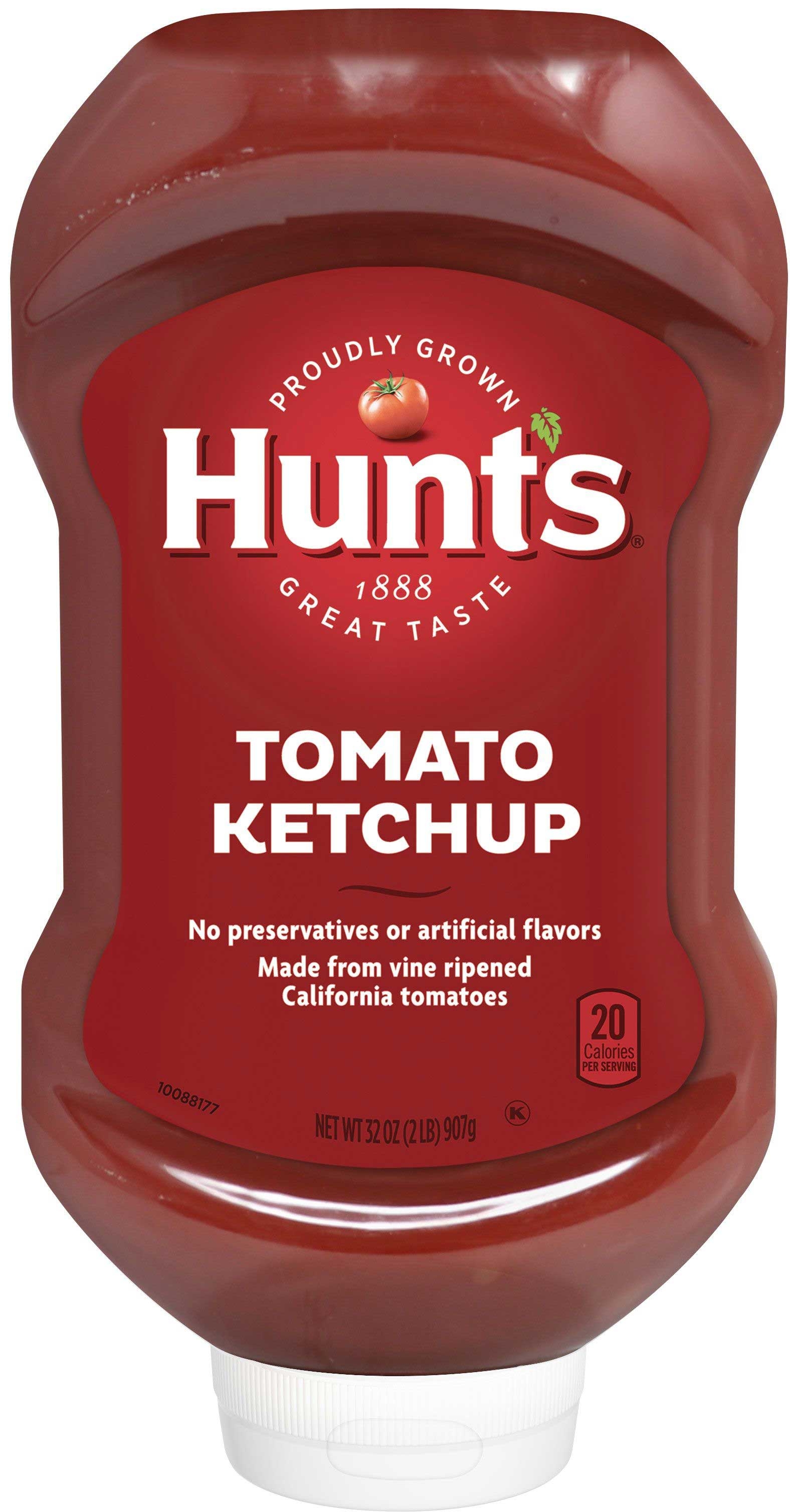 Hunts Tomato Ketchup, 32 Ounce Squeeze Bottle -- 12 per case.