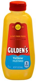 Conagra Gulends Yellow Squeeze Mustard, 12 Ounce -- 12 per case