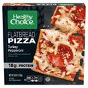 Healthy Choice Turkey Pepperoni Flatbread Pizza, 6 Ounce -- 8 per case