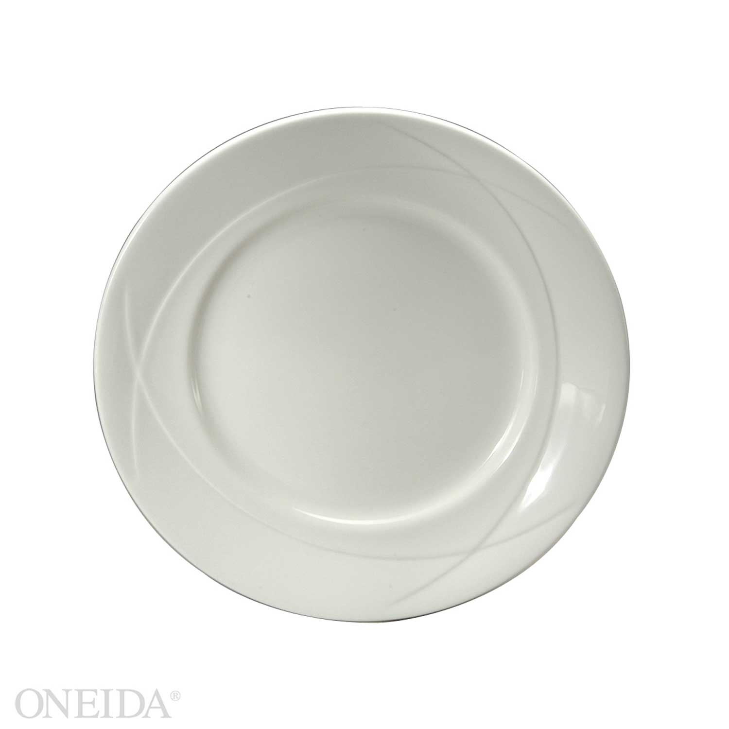 Oneida Vision Bone China Undecoratd Plate, 10 5/8 Inch -- 12 per case.