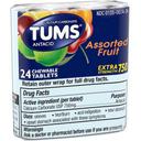 Tums Extra Strength 750 Assorted Fruit Chewable Tablet - 24 count per pack -- 72 per case