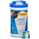 Sani Professional Instant Hand Sanitizing Wipes - 300 per pack -- 6 packs per case