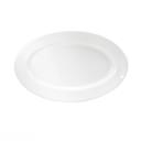 Buffalo Cream White Undecorated Rolled Edge Platter, 13 5/8 inch -- 12 per case.