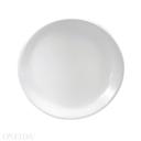 Buffalo Bright White Narrow Rim Undecorated Coupe Plate, 10.5 inch -- 12 per case.