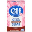 C and H Pure Cane Dark Brown Sugar, 1 Pound - 24 per case