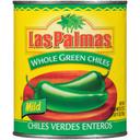 Las Palmas Whole Green Chiles - 27 oz. can, 12 cans per case