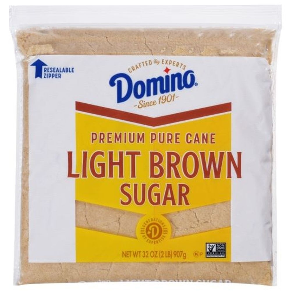 Domino Light Brown Sugar - Zipper Pack, 2 Pound -- 12 per case