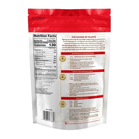 Arrowhead Mills Yellow Popcorn Kernels, 28 Ounce -- 6 per case
