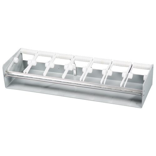 Daymark 7 Slot Plastic Rack Label Dispenser, 2 inch.