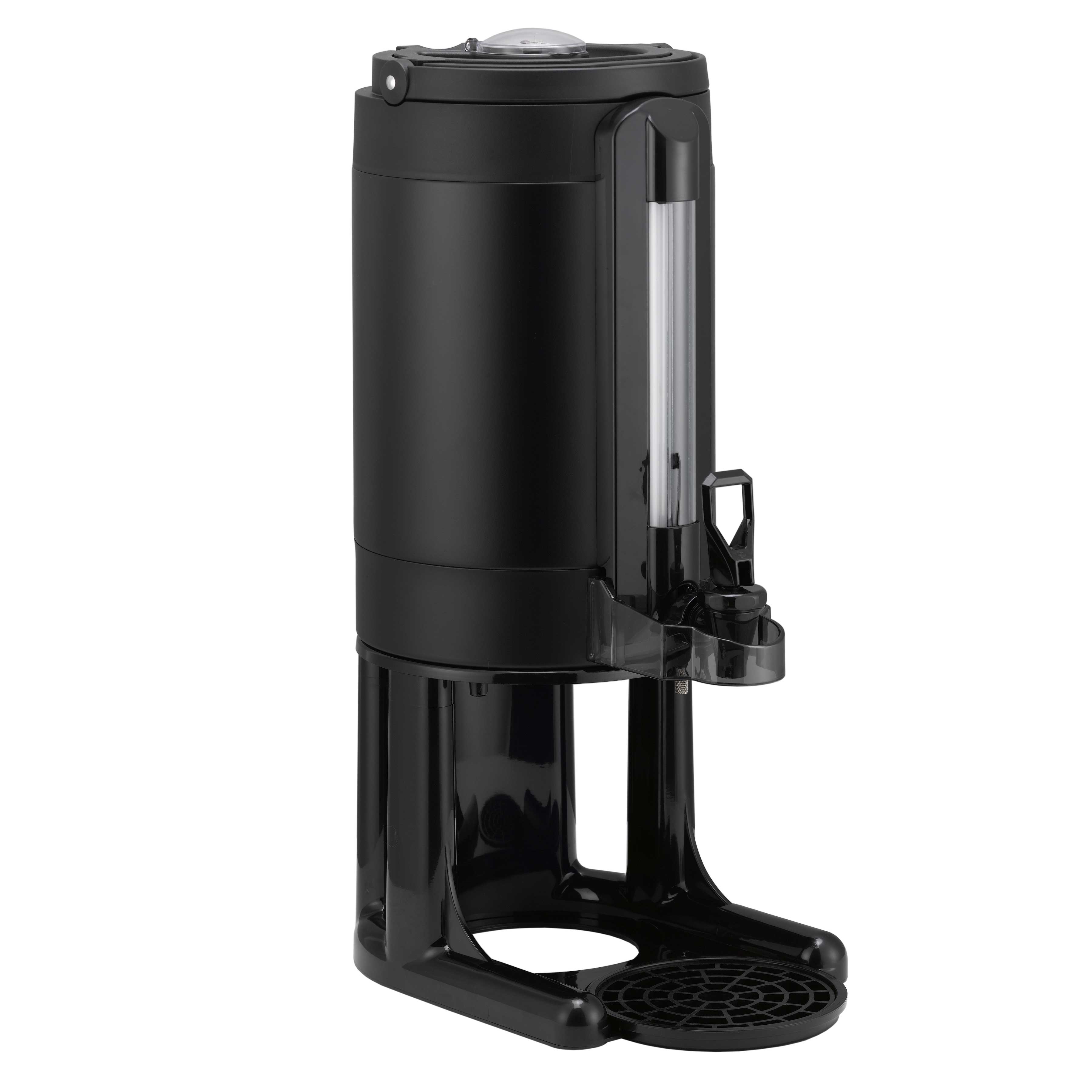 Service Ideas Black Universal Stainless Thermal Vacuum Insulated Dispenser, 1.5 Gallon Capacity