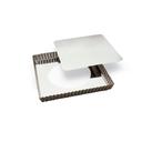 Gobel Tin Plate Square Fluted Tart Mold with Removable Bottom, 9.1 inch Dia x 1.1 inch